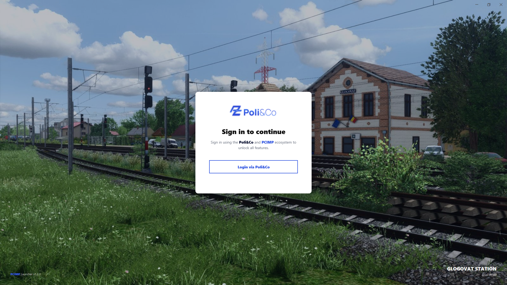 Sign in to continue — Poli&Co login prompt